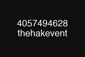 4057494628 thehakevent